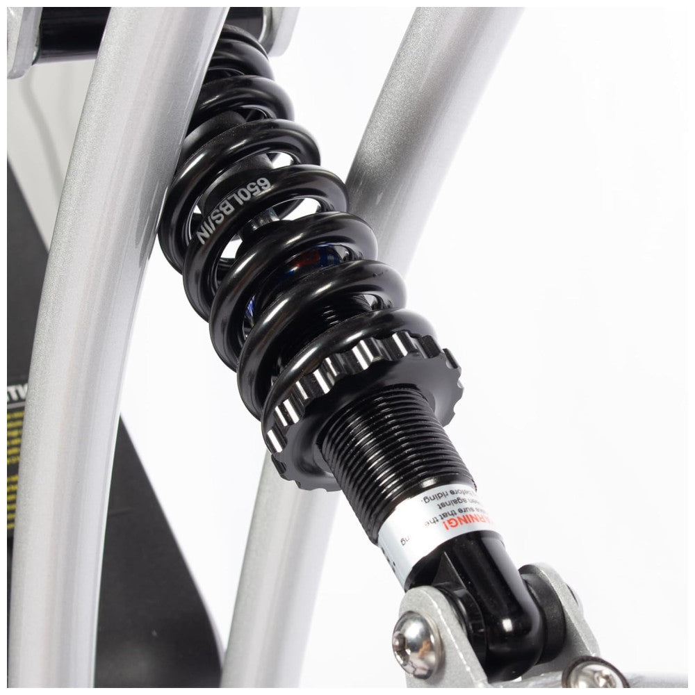 Bicicleta Elétrica Movcan V60 Pro Prata | Motor 1500W, Bateria 48V 18,2Ah, Pneus 20"x4", Freios Hidráulicos
