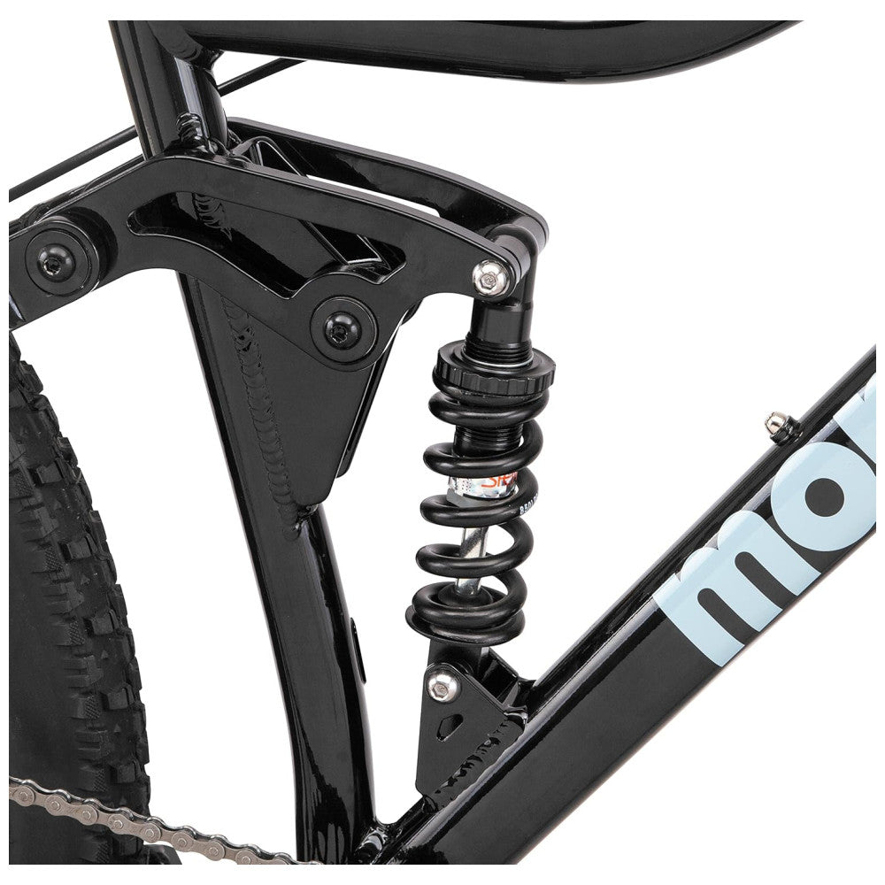 Bicicleta Mongoose Impasse 1.0 – Aro 27,5″, 7 Velocidades, Suspensão Completa, Freios a Disco, Cor Azul e Preto