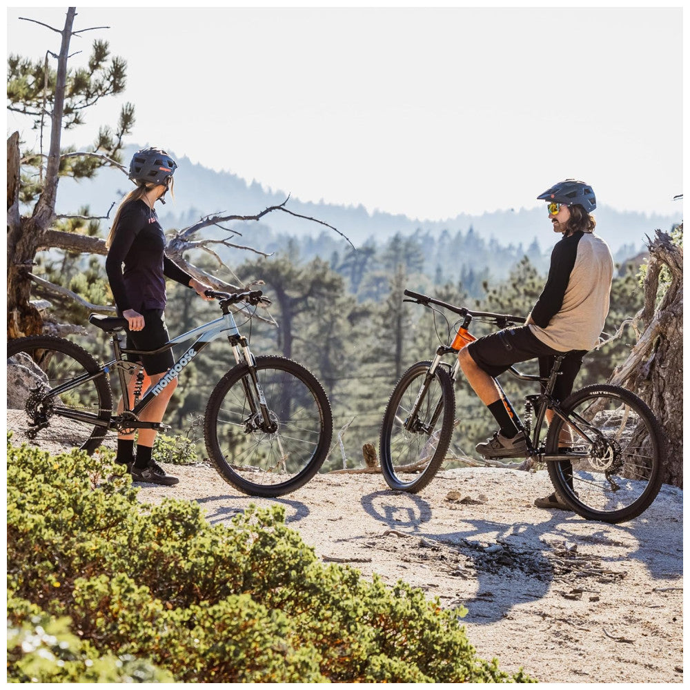 Bicicleta Mongoose Impasse 1.0 – Aro 27,5″, 7 Velocidades, Suspensão Completa, Freios a Disco, Cor Azul e Preto