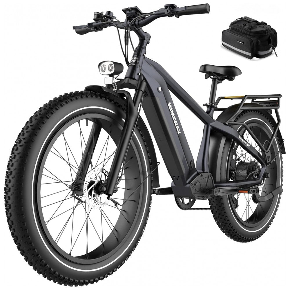 Bicicleta Elétrica Himiway Zebra 750W – Bateria 48V 20Ah, Autonomia de até 128km, Pneus Largos 26"x4", Quadro de Alumínio, Freio Hidráulico, Câmbio 7V – Unissex