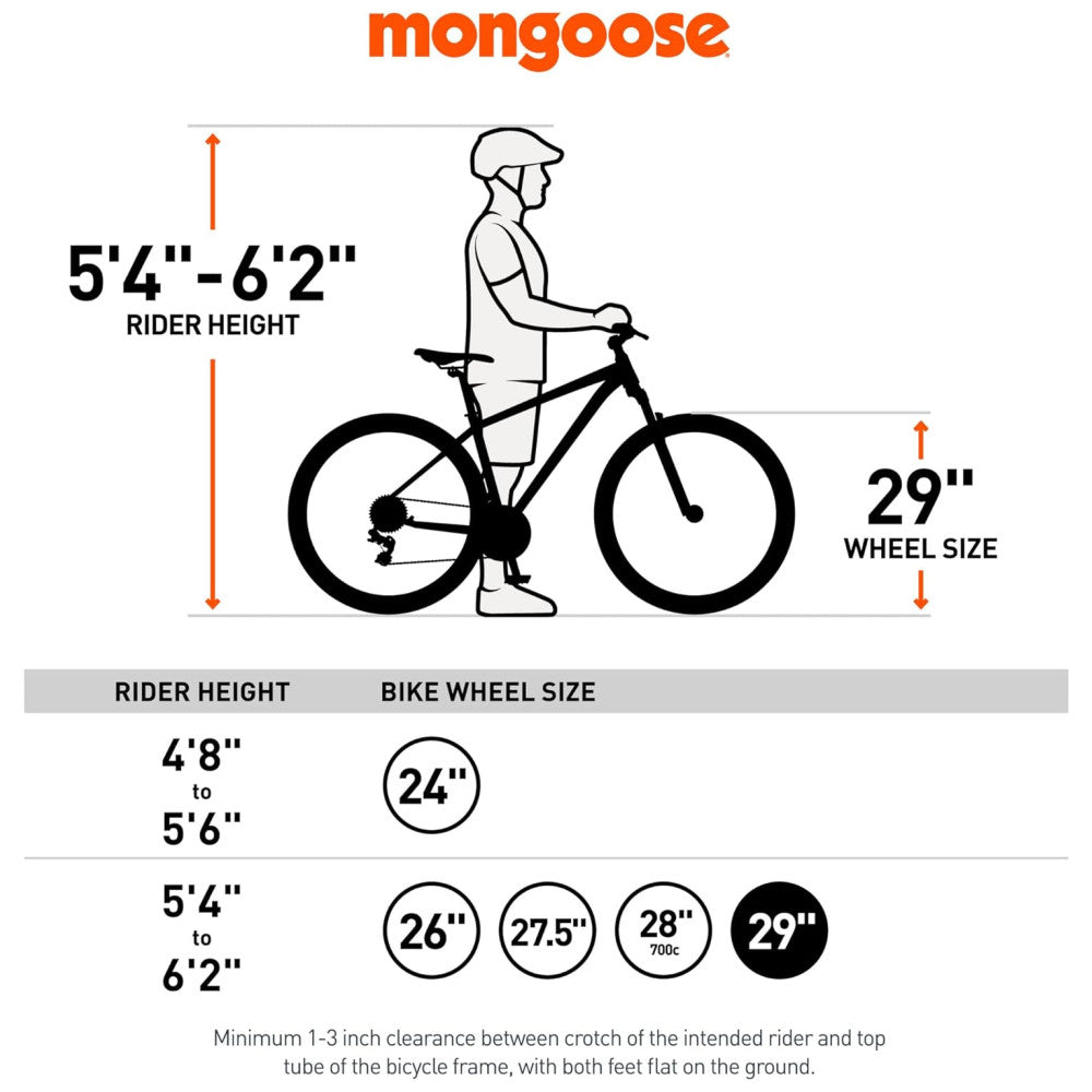 Bicicleta Mountain Bike Mongoose Impasse 1.0 – Suspensão Completa, Aro 27,5″, 7 Velocidades, Freios a Disco, Cor Matte Black