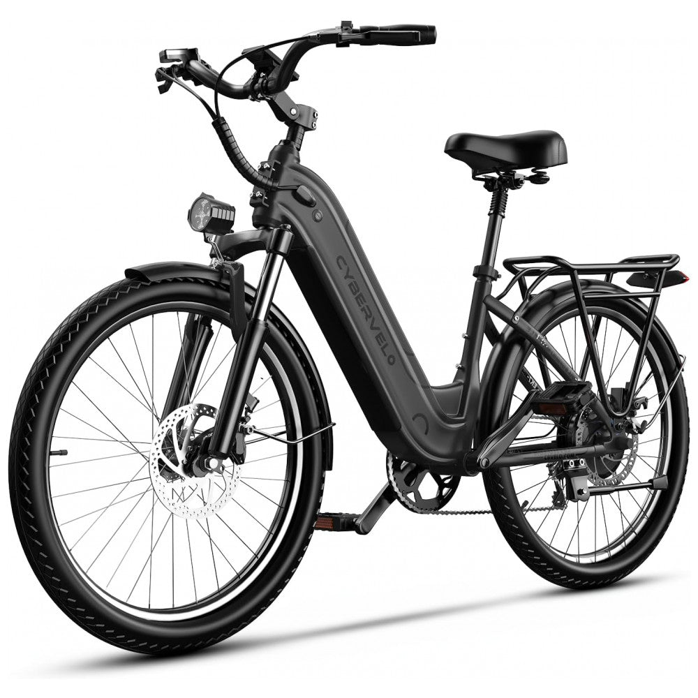 Bicicleta Elétrica Aoango 1000 Peak para Adultos, Bateria Removível 80 Milhas, 26 Polegadas, 7 Velocidades, Bike Elétrica Branca para Mulheres, Todas