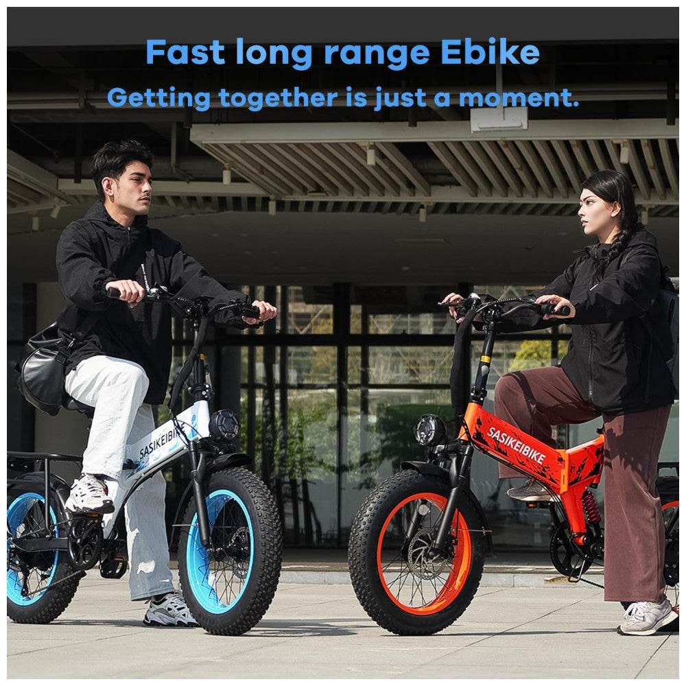 Bicicleta Elétrica Dobrável 750W Pico 1500W , 52V 20Ah, Autonomia 112 km, Rodas 20 x4 , Suspensão Dupla, 7 Marchas, Freios a Disco, LCD Colorido, Cinza