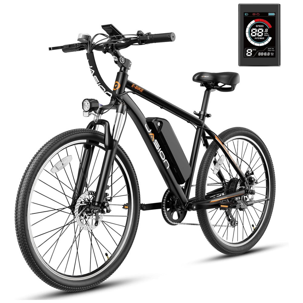 Bicicleta Elétrica Jasion EB5 – Aro 20", Dobrável, 7 Velocidades, Bateria Removível 36V/10.4Ah, Cor Preta