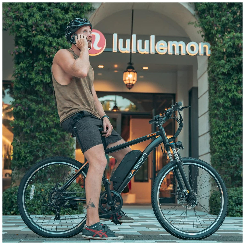 Bicicleta Elétrica Jasion EB5 – Aro 20", Dobrável, 7 Velocidades, Bateria Removível 36V/10.4Ah, Cor Preta