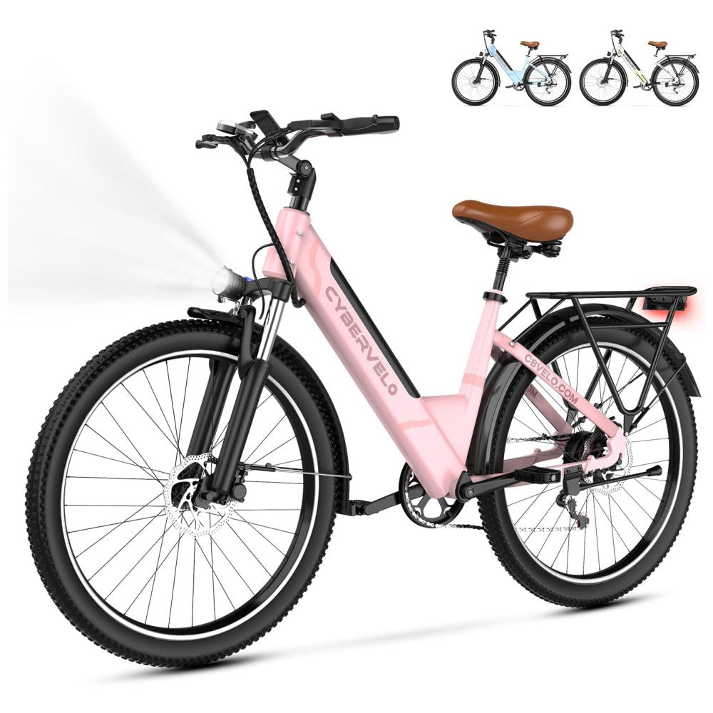 Bicicleta Elétrica Cybervelo EK2 1500W Pico, Autonomia 128km, Suspensão Completa, Freios a Disco, Tela LCD, 7 Velocidades – Aço Reforçado, Gradiente de Cor