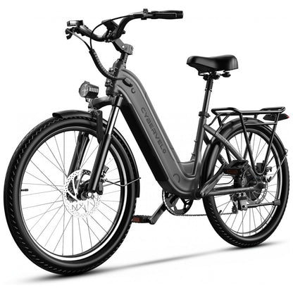 Bicicleta Elétrica 1000 Peak para Adultos, Autonomia de até 80 Quilômetros com Bateria Removível, E bike de 26 com 7 Velocidades para Praia, Neve e