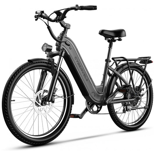 Bicicleta Elétrica 1000 Peak para Adultos, Autonomia de até 80 Quilômetros com Bateria Removível, E bike de 26 com 7 Velocidades para Praia, Neve e