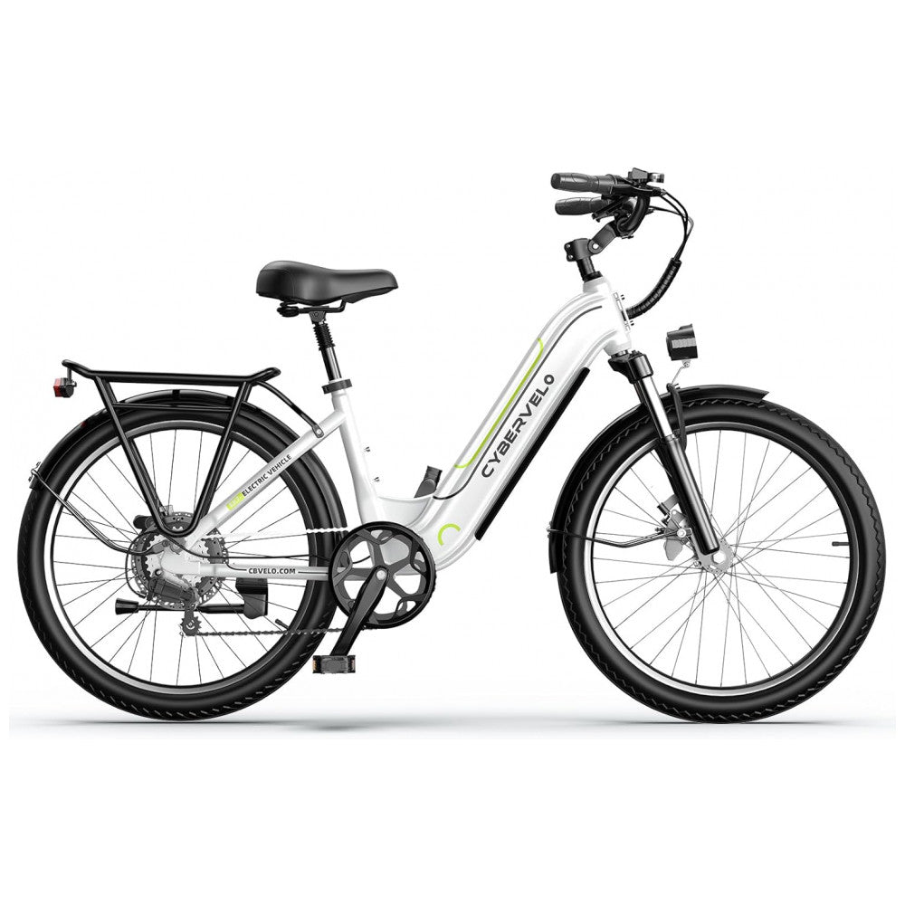 Bicicleta Elétrica 1000 Peak para Adultos, Autonomia de até 80 Quilômetros com Bateria Removível, E bike de 26 com 7 Velocidades para Praia, Neve e