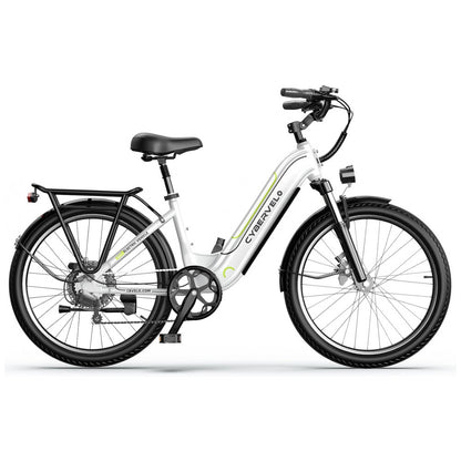 Bicicleta Elétrica 1000 Peak para Adultos, Autonomia de até 80 Quilômetros com Bateria Removível, E bike de 26 com 7 Velocidades para Praia, Neve e