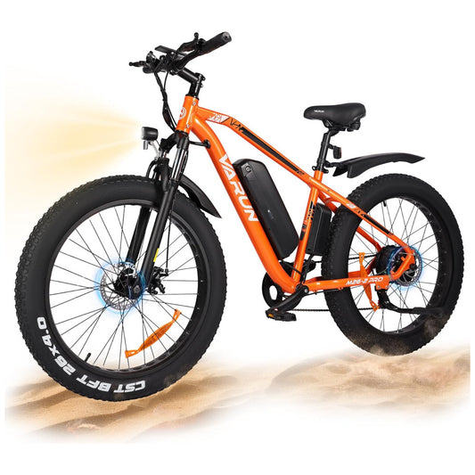 VARUN E Bikes para Homens Pico 750W Ebikes para Adultos Bicicleta Elétrica com Pneus Grossos Até 40km h 96km com Bateria Removível de 48V 13AH Bicicle