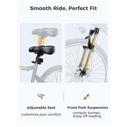 Bicicleta Elétrica Mountain Bike Heybike RM27.5 Preta Motor 750W, Bateria 48V 10Ah, 7 Velocidades, Pneus 27.5 Anti furo