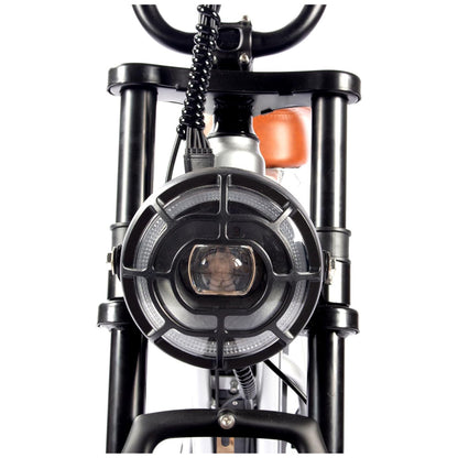 Bicicleta Elétrica Movcan V60 Pro Prata | Motor 1500W, Bateria 48V 18,2Ah, Pneus 20"x4", Freios Hidráulicos