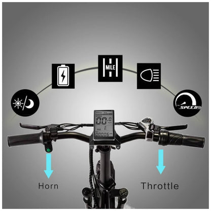 Bicicleta Elétrica Dobrável Narrak S129 Laranja StepOver, Motor Traseiro 750W Pico 1100W , Bateria 48V 13Ah 624Wh , Pneus Largos 20 x4 , Freios a Disco Duplos, Suspensão Dianteira, Transmissão SHIMANO 7 Velocidades, Velocidade Máxima 45,1 km h, Preta