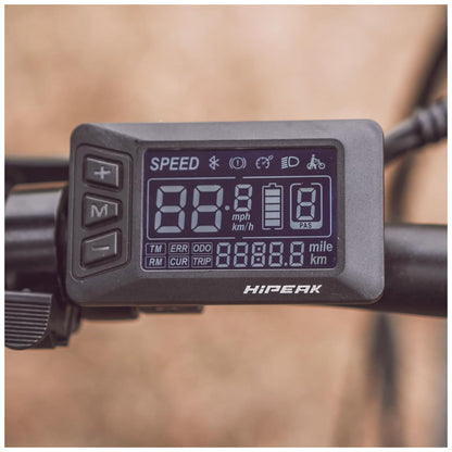 Bicicleta Elétrica Dobrável Hipeak Elias-Step Thru 750W – Pneus Largos, Suspensão Dianteira, Rodas 20", 7 Marchas, Cesta Inclusa – Amarelo