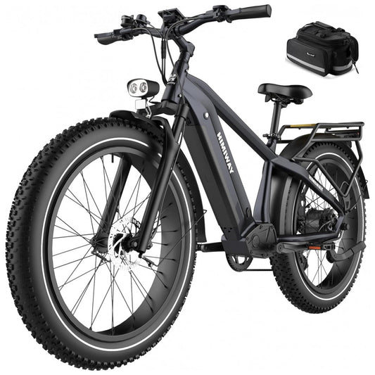 Bicicleta Elétrica Himiway Zebra 750W – Bateria 48V 20Ah, Autonomia de até 128km, Pneus Largos 26"x4", Quadro de Alumínio, Freio Hidráulico, Câmbio 7V – Unissex