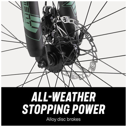 Bicicleta Mountain Bike Mongoose Impasse 1.0 – Suspensão Completa, Aro 27,5″, 7 Velocidades, Freios a Disco, Cor Matte Black