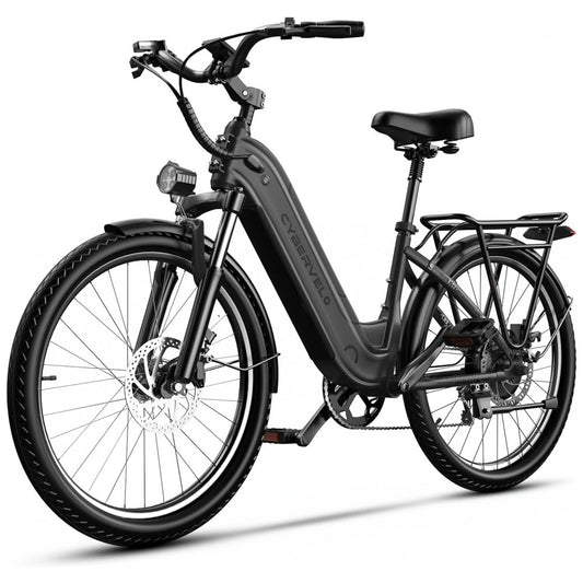 Bicicleta Elétrica Aoango 1000 Peak para Adultos, Bateria Removível 80 Milhas, 26 Polegadas, 7 Velocidades, Bike Elétrica Branca para Mulheres, Todas