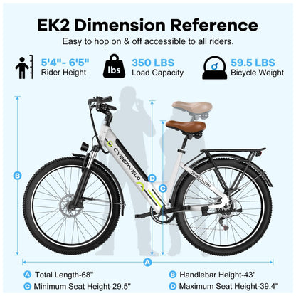 Bicicleta Elétrica Cybervelo EK2 1500W Pico, Autonomia 128km, Suspensão Completa, Freios a Disco, Tela LCD, 7 Velocidades – Aço Reforçado, Azul