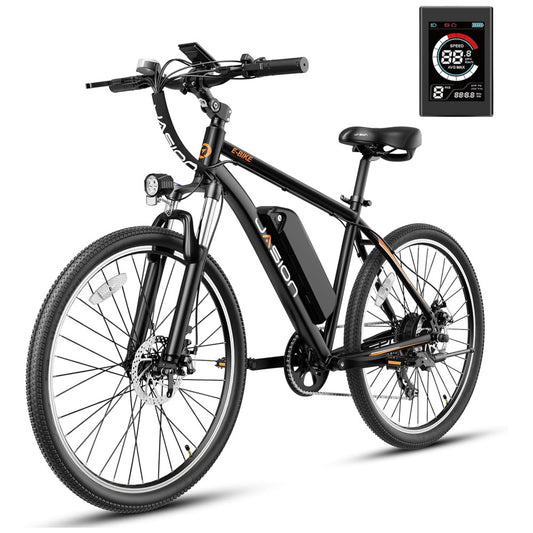 Bicicleta Elétrica Jasion EB5 – Aro 20", Dobrável, 7 Velocidades, Bateria Removível 36V/10.4Ah, Cor Preta