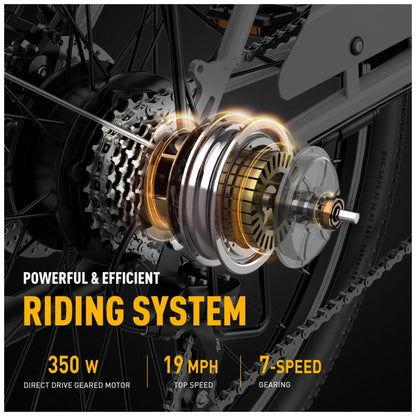 Bicicleta Elétrica Heybike Cityscape Branca | Autonomia 64 km, Velocidade 37 km/h, Rodas 26", Câmbio 7 Marchas, Quadro Step-Through, Freios a Disco