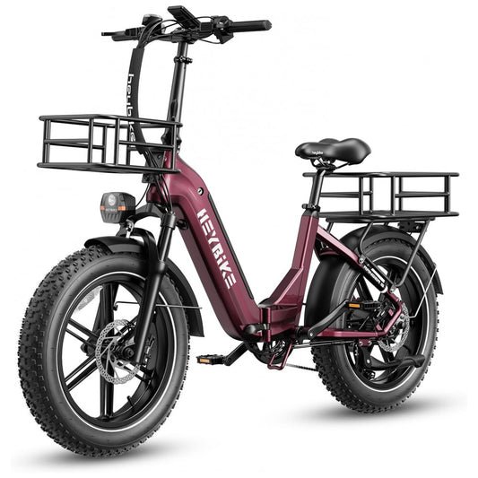Bicicleta Elétrica Heybike Ranger S para Adultos, Dobrável com Motor de Pico de 1400W Ebike, Pneu Gordo 20 x 4.0, Bicicleta Elétrica Passo a Passo,