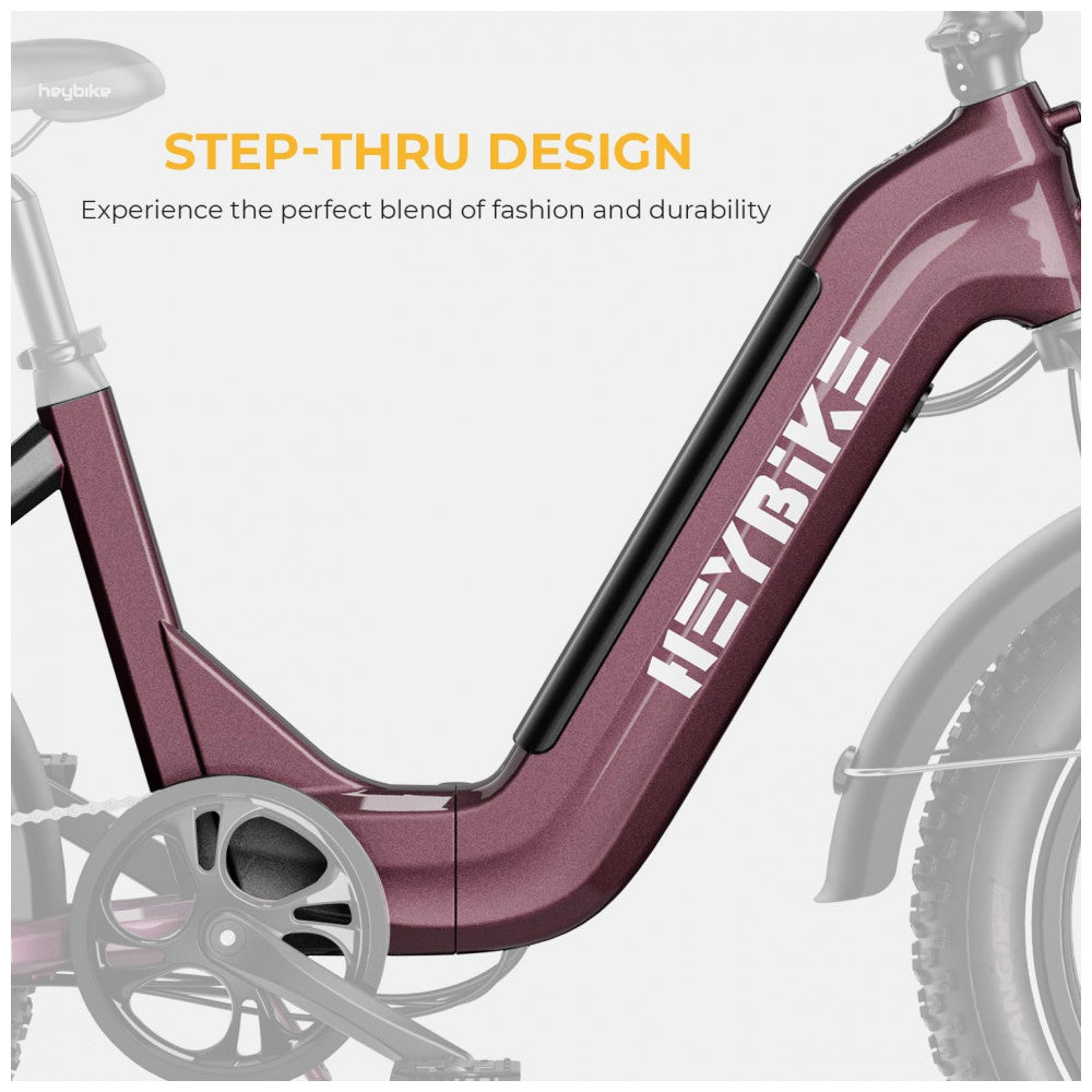 Bicicleta Elétrica Heybike Ranger S para Adultos, Dobrável com Motor de Pico de 1400W Ebike, Pneu Gordo 20 x 4.0, Bicicleta Elétrica Passo a Passo,