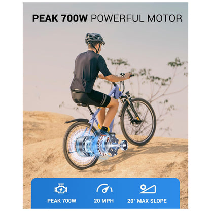 Bicicleta Elétrica Mountain Bike MULTIJOY EB263 – Motor 700 W, Bateria Oculta 48V 7,8Ah, 21 Velocidades, Suspensão Frontal, Freios a Disco